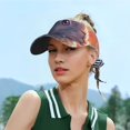 thumbnail image 6 of Balery Sunshine Winged Rabbit Sport Wear Athletic Visor Sun Sports Visor Hat Visor Adjustable Cap for Women and Men (One Size), 6 of 7