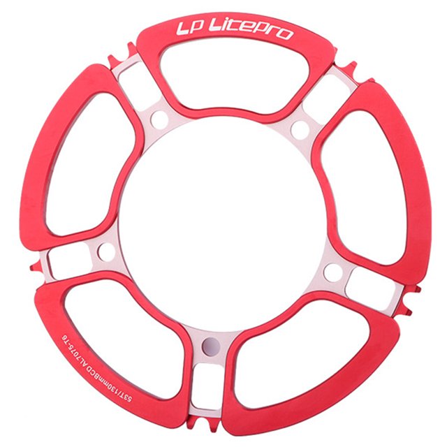 CAROOTU Pliage Roue de Bicyclette Léger Alliage d'Aluminium 130BCD Roue Libre Pièces de Bicyclette pour 53/56/58T