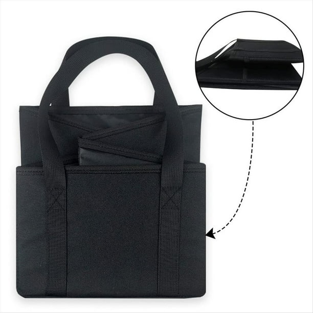 Organizador de Maletero de Coche, Organizador de Asiento Delantero, Cajas de Almacenamiento, Gran Capacidad, Portátil, Compacto, Simple, Negro