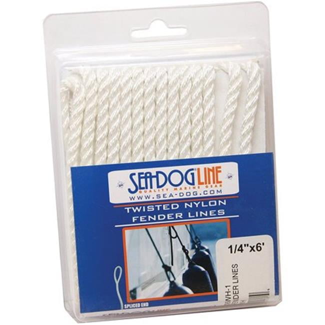 ATTWOOD DOUBLE BRAIDED DOCKING FENDER LINE ROPE 11843-7 1//4/" X 5/'