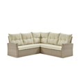 thumbnail image 3 of Canaan All-Weather Wicker Outdoor Set with Double Loveseat with Large Ottoman, 3 of 13