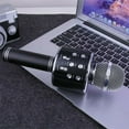 thumbnail image 4 of New Karaoke WS858 Wireless Bluetooth Microphone Speaker Handheld USB Mic Player KTV, 4 of 13