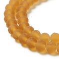 thumbnail image 4 of Transparent Glass Beads Strands Faceted Frosted Rondelle Goldenrod 6x4.5mm Hole: 1.4mm about 86pcs/strand 16.14 inch(41cm), 4 of 4