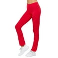 thumbnail image 3 of Women's 2 or 3 Packs Workout Fitness Stretch Comfy Lounge Flare Slim Fit Yoga Pants, 3 of 4