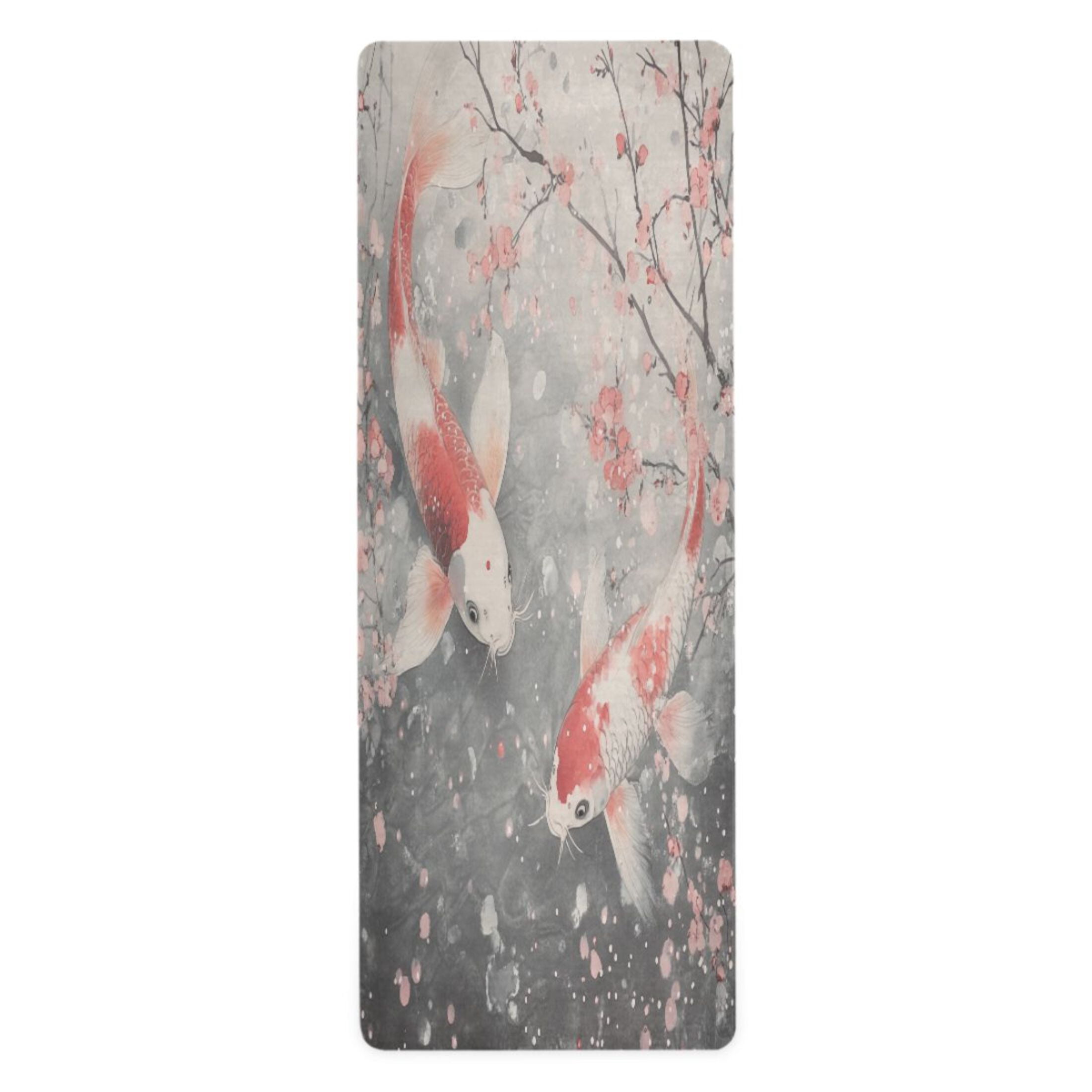 BZSMCE Yoga Mat Women Goldfishs Painting Fitness Mat
