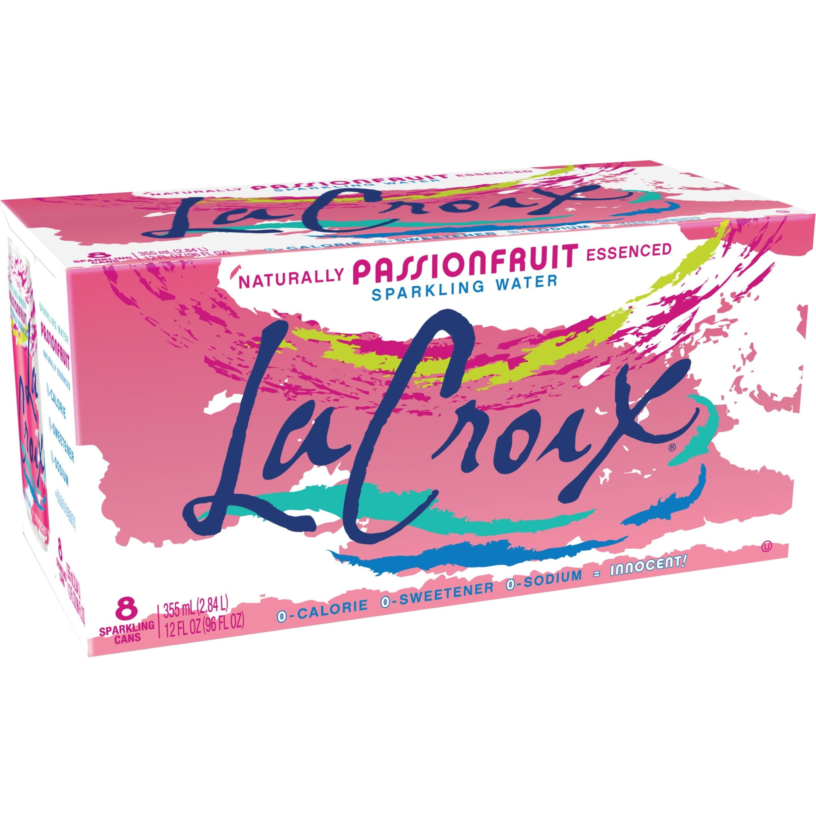 LaCroix Passionfruit Sparkling Water, 12 Fl Oz, 8 Count Cans