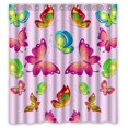 thumbnail image 1 of ABPHQTO Natural Collection Flying Butterfly Cortina de ducha Cortina de ducha impermeable 150x180 cm, 1 of 2