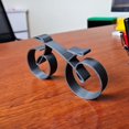 thumbnail image 4 of Escultura de bicicleta minimalista con marco de alambre, línea de bicicleta Ar, 4 of 4