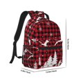 thumbnail image 2 of Rocae Christmas Tree Buffalo Plaid for Comfortable Student Backpack - Lightweight ,Durable School Bag Ideal for Middle School, High School, and College, 2 of 6