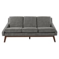 thumbnail image 5 of Mid-Century Sofa in Charcoal Fabric with Coffee Finish Legs, 5 of 8