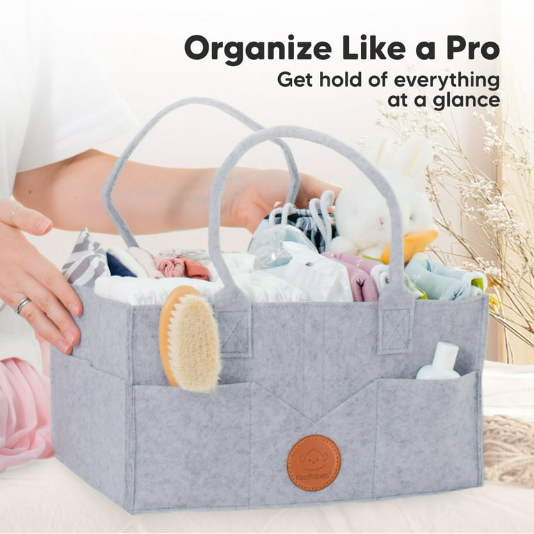 KeaBabies Diaper Caddy Organizer - Baby Organizer for Nursery, Car Storage  Organizer, Baby Gift Basket, Changing Table Organizer, Portable Diaper