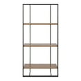 thumbnail image 3 of Kate and Laurel Kercheval Modern 3 Tier Wall Shelf, 15 x 32, Rustic Brown and Black, Farmhouse Bookshelf Wall Decor with Multiple Tiers for Storage and Display, 3 of 8