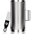 thumbnail image 1 of Guiro Instrument Stainless Steel Guiro 3.9"x12" Latin Percussion Instrument with Scraper Professional Band Accompaniment Guiro Shaker Instrument, 1 of 5