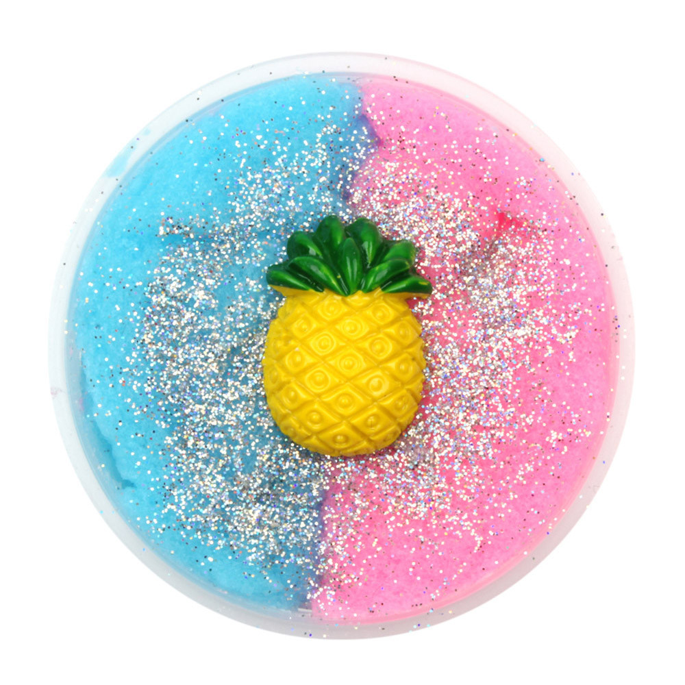 STEADY Colorful Strawberry Mixing Cloud Cotton Candy Slime Scented