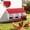 red 3 grids, variant on Chicken Nesting Box with Roll Away Egg Collection & Perch, Galvanized Steel Laying Nest Boxes for Hens, Ducks, Poultry and Chicken Coop