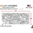 thumbnail image 3 of Tiny Expressions – Giant Happy Holidays Coloring Posters or Table Covers | Extra Large 30" x 72" inches | Paper Banner for Parties, 3 of 5