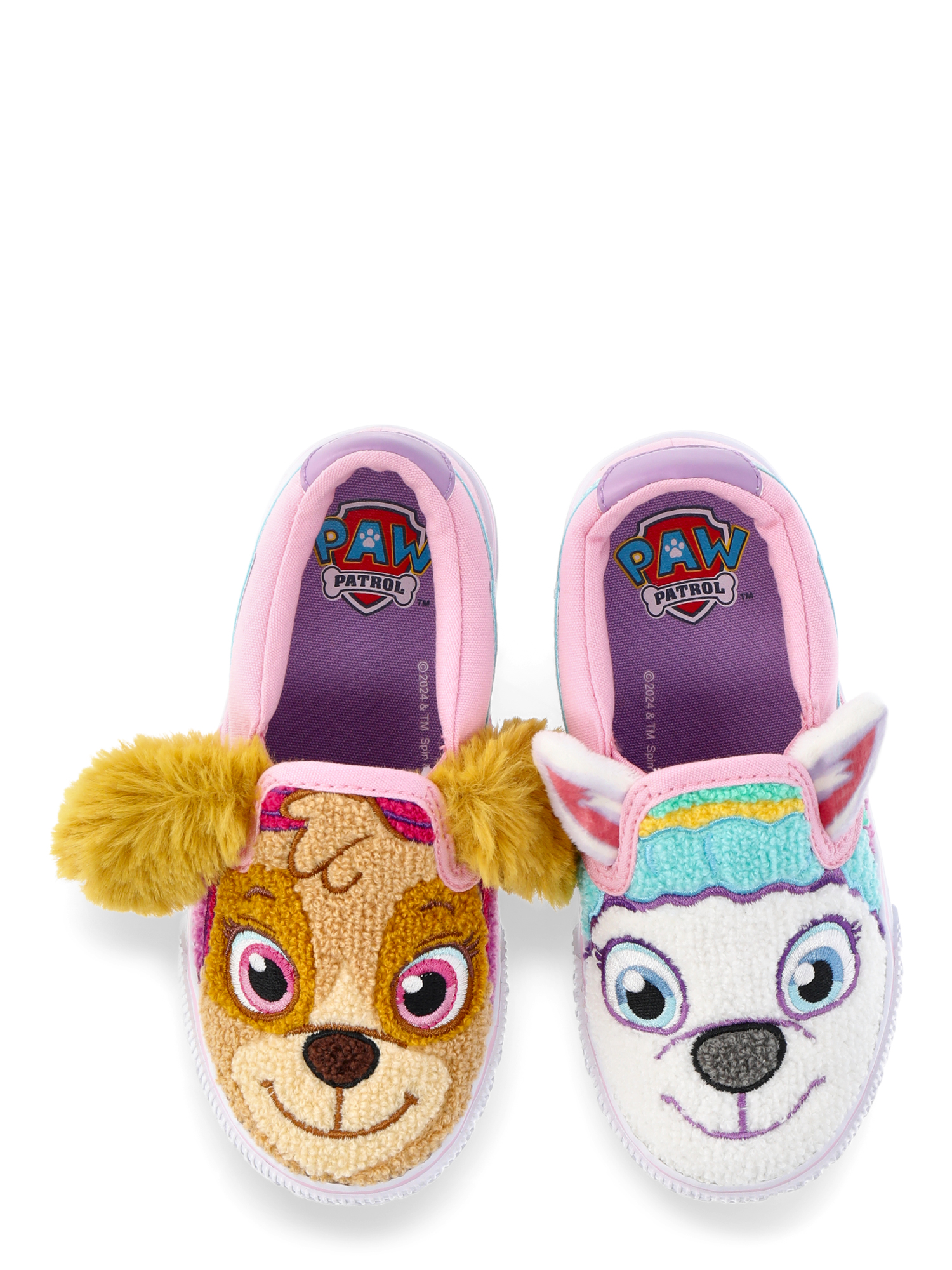 Paw Patrol Characters Toddler Kids Fleece Slip-On Sneakers