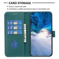 thumbnail image 3 of Premium High Quality Wallet Case For Samsung S23 FE, Strong Magnetic Clasp Case with [RFID Blocking] Card Holder Kickstand Magnetic,Leather Flip Case for Samsung Galaxy S23 FE, Green, 3 of 8