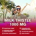 thumbnail image 4 of NATURE'S LIVE Organic Milk Thistle Capsules 1000mg, Liver Health Support & Detox Supplement with Silymarin, Antioxidant Defense, 120 Count, 4 of 9