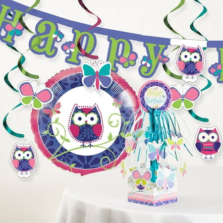  Owl  Pal Birthday  Party  Decorations  Kit Walmart  com