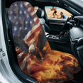 thumbnail image 3 of XYZCANDO Eagle Pattern Durable Car Seat Cover Towel, Comfortable Non-Slip Breathable Towel Cover for SUVs Trucks Van, 3 of 11