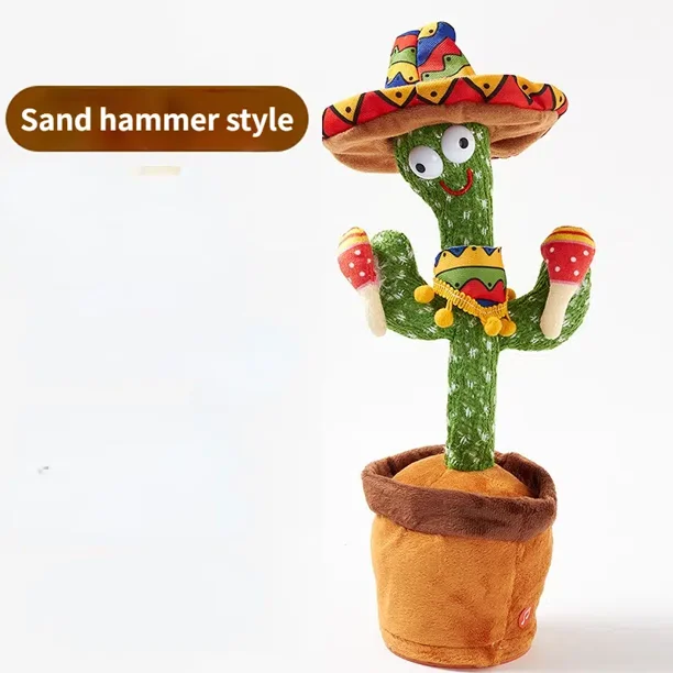 Baby Dancing Cactus Toys, Talking Singing Dancing Cactus Mimicking Toy That Imitates Your Talking Plush Give For Kids Gifts Gong Bohan unisex