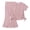 Pink, variant on Paguaki Girls 2 Outfits Short Sleeve Ruched Drawstring Crewneck Tops Flare Leg Pants Summer Clothing Sets