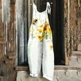 thumbnail image 2 of QATAINLAV Women's Fashion Loose Casual Jumpsuits Cute Graphic Print Spaghetti Strap Overalls with Pockets, Silver, S, 2 of 6