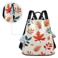 thumbnail image 5 of FORMRS Women's Travel Backpack Purse Anti-Theft Hidden Pockets Casual Shoulder Bag, Hand Drawn Autumn Leaves, 5 of 7