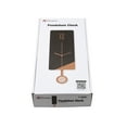 thumbnail image 4 of FGnano Contemporary Classic Rectangular- Shaped Pendulum Wall Clock, Dark Gray and Light Brown, MDF, 5.7"x18.3"x1.8", with White Gift Box, 4 of 5