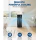 thumbnail image 5 of 8000 BTU AC portátil | Refrigeración, deshumidificador y ventilador 3 en 1 para habitaciones de hasta 350 metros cuadrados Incluye temporizador de 24 horas, control remoto y kit de ventana, 5 of 10