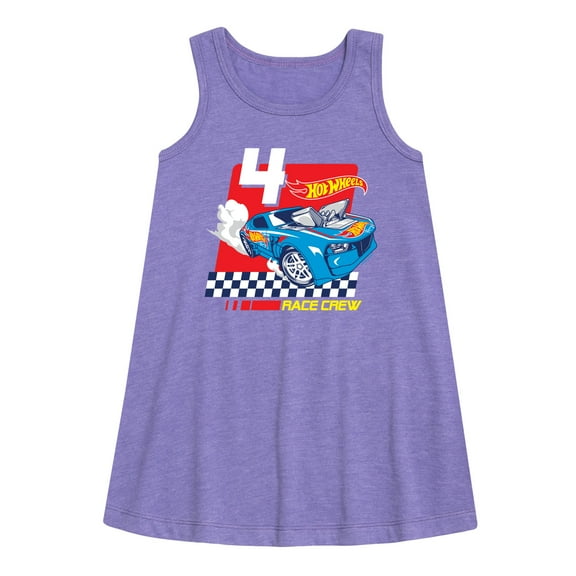 Hot Wheels - Race Crew 4 Yrs - Toddler And Youth Girls A-line Dress