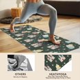 thumbnail image 4 of Dark Green Princess Castle Rainbow Pattern Hot Yoga Mat Towel Non Slip for Hot Yoga - Quick-Drying Yoga Mat Cover with 4 Corner Pockets with Travel Bag - Hot Yoga Towel Non Slip 70"x26", 4 of 6