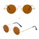 thumbnail image 2 of Gafas de sol redondas de metal, gafas unisex de moda, gafas retro, accesorios para ropa de exterior, marco negro, lentes negros y grises, 2 of 2