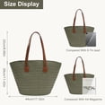 thumbnail image 5 of Kukuzhu Straw Bag for Women Summer Beach Bag Soft Woven Tote Bag Straw Purse Handmade Beach Bag Woven Shoulder Bag, 5 of 6