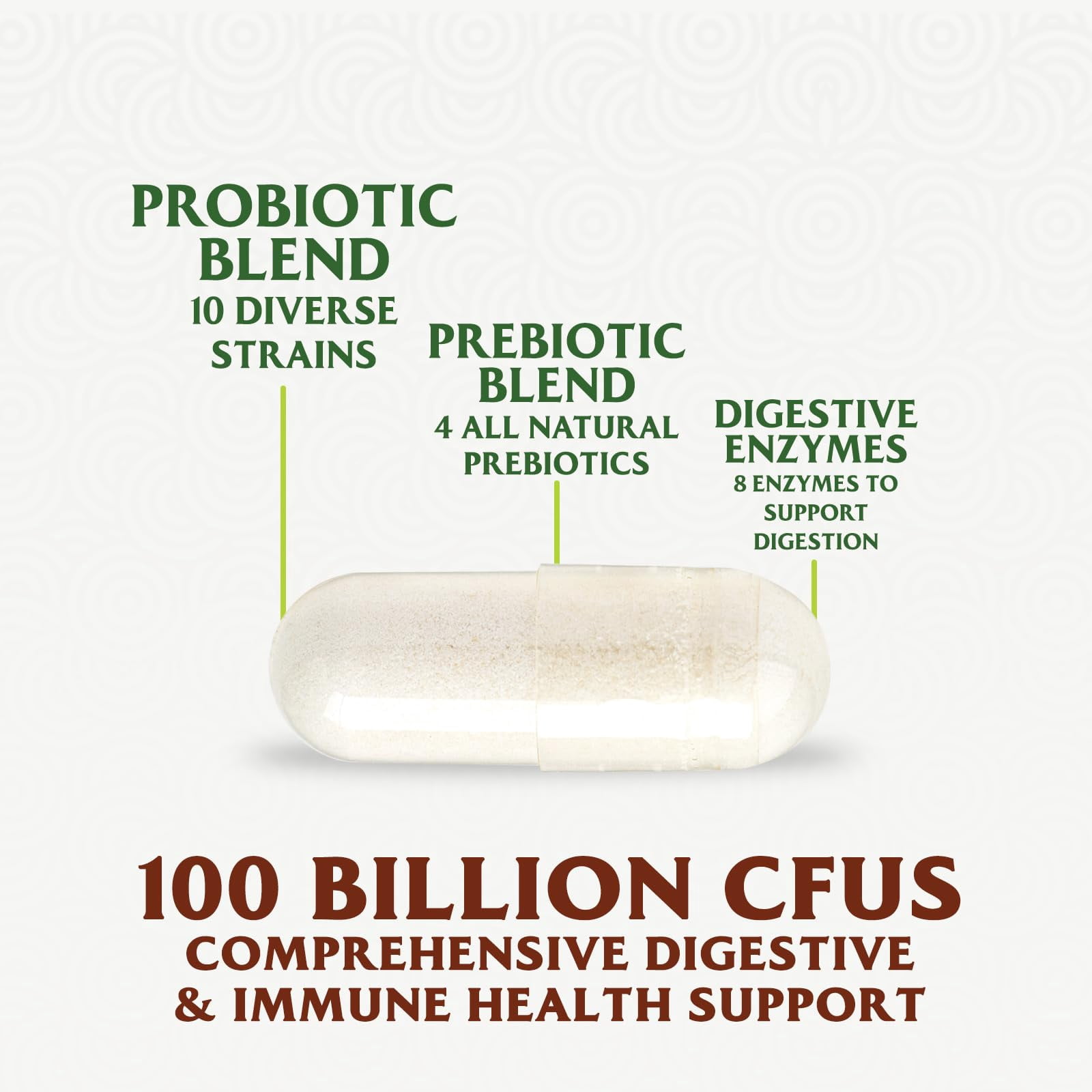 MENXI Probiotics 100 Billion CFU Digestive Enzymes – Gut Health, Bloating Relief, 120 Softgels