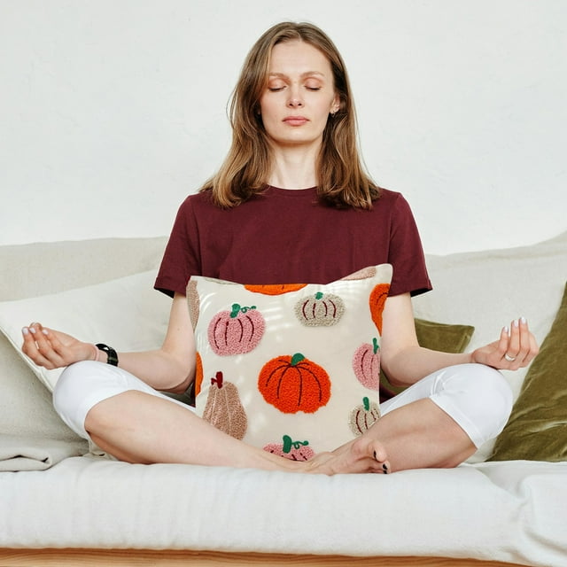 Halloween 3D Decorative Pillow Cover Polyester Throw Cushion Cover for Sofa Couch Bedroom Car Home Holiday Decor