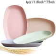 thumbnail image 1 of Plate Lightweight Wheat Straw Plates Unbreakable Dinner Plates, Robust BPA-Free Non-toxic Crockery, 1 of 5