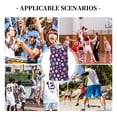 thumbnail image 6 of Naloa Skull mushroom space Basketball Jersey Reversible Men's Mesh Athletic Sports Shirts Training Practice S-4XLX-Large, 6 of 6