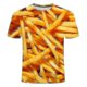 thumbnail image 1 of Camiseta con estampado 3d de patatas fritas, camiseta divertida para hombres y mujeres, camiseta de gran tamaño Stree-YuJia, 1 of 3