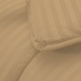 thumbnail image 4 of DNG Creations 3 Piece Damask Stripe Comforter 100% Egyptian Cotton 550 GSM Filling ( Twin/Twin XL Size ) All Season 800 Thread Count - Stripe Taupe Colour, 4 of 6