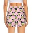 thumbnail image 4 of Goofa Panda Avocado Printed Women 2 in 1 Running Shorts,Quick Dry Athletic Workout Shorts,High Waisted Athletic Shorts with Liner Pockets-Large, 4 of 9
