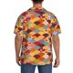 thumbnail image 3 of Fotbe Japanese Style Fish Scales Camisa Estampada de Manga Corta para Hombre, Casual de Verano, Estilo Playero, Sin Arrugas-Medium, 3 of 5