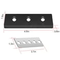 thumbnail image 3 of 3/8" 3-Blade Snow Blower Impeller Modification Kit 2 Stage Chute Cab Universal Wrench Well Drilling Egg Tool Strips Machine Outdoor Blades, 3 of 5