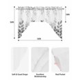 thumbnail image 5 of Spring Gray Eucalyptus Swag Valances for Windows, Small Curtains Drapes, Summer Botanical Leaf Country Kitchen Window Curtains Over Sink Window Treatment Valance for Bedroom/Bathroom 56"x36", 5 of 5