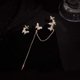 thumbnail image 3 of Viernes Negro Ofertas, Lunes Cibernético, Pendientes pequeños con borlas asimétricas y clip para la oreja Akmoler, 3 of 7
