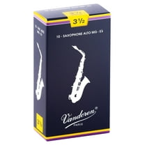 Vandoren Alto Sax Traditional Reeds Strength #3.5; Box of 10