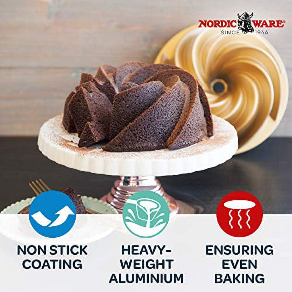 Nordic Ware Nonstick Cast Aluminum Heritage Bundt® Pan
