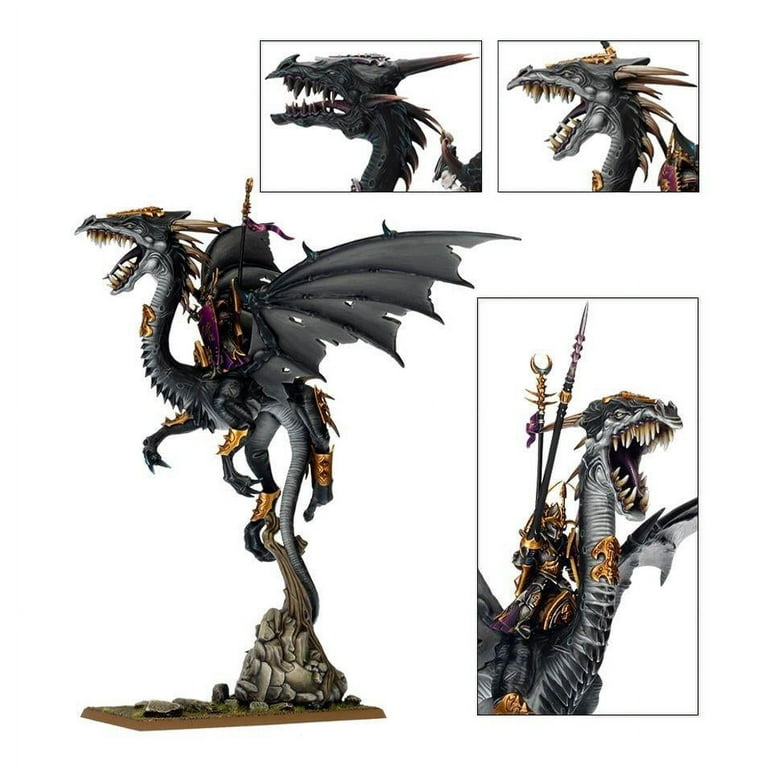 ウォーハンマー AOS ダークエルフ ドレッドロード オン ブラック ドラゴン Dreadlord on Black Dragon New - Walmart.com