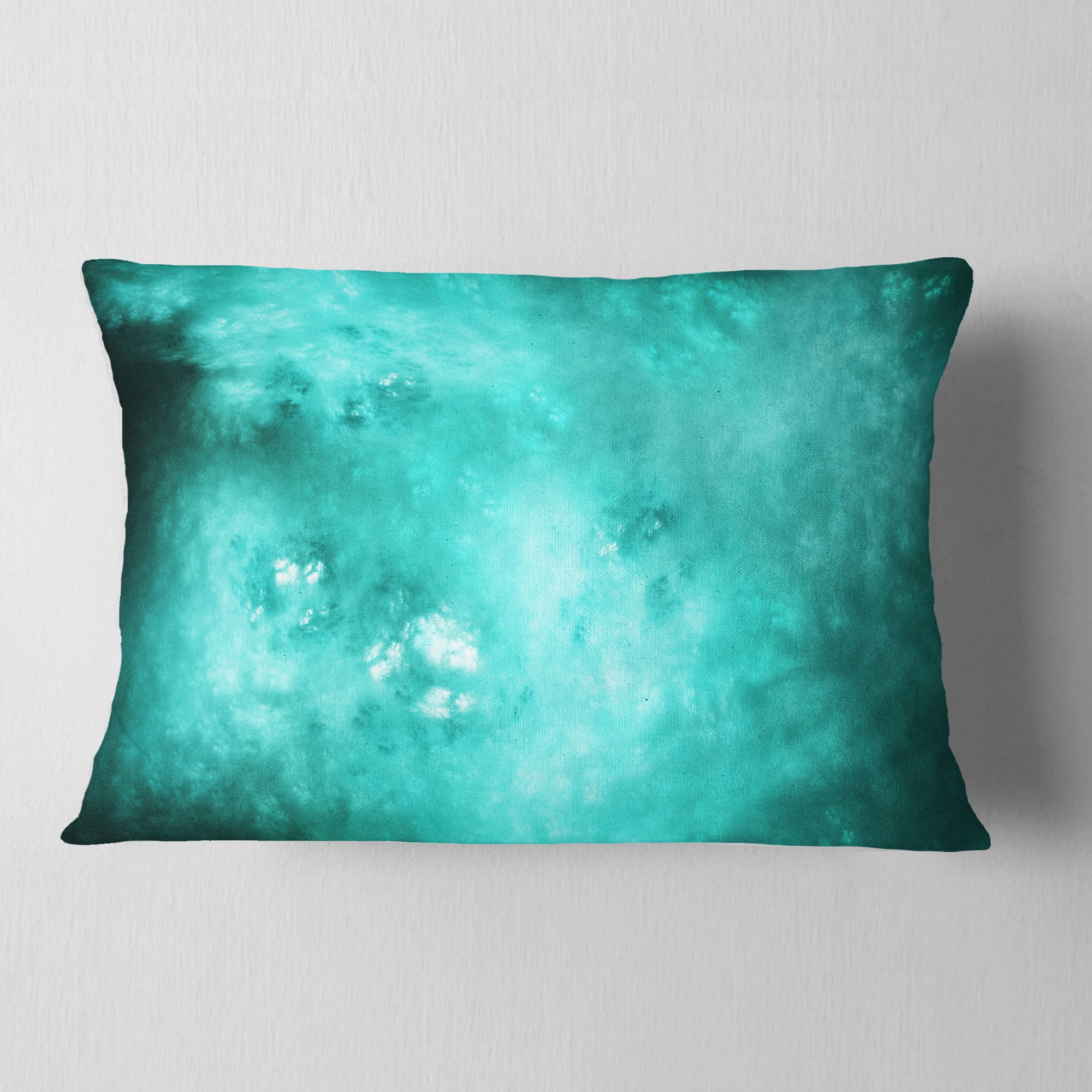 Designart Blur Blue Sky with Stars - Abstract Throw Pillow - 12x20